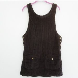 Black Corduroy Vintage Dress